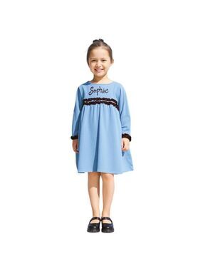 Smockadot Blue Sophie Monogram dress Size 4T